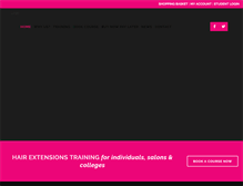 Tablet Screenshot of hairextensionsacademy.com